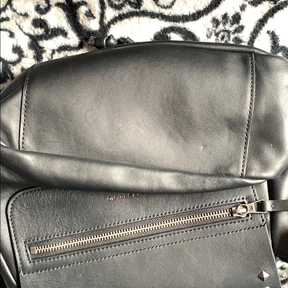 Lucky 🍀Brand black leather saddle bag purse - Picture 5 of 7